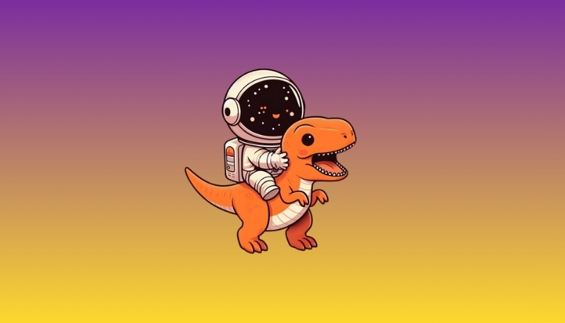 ảnh khủng long đơn giản đáng yêu