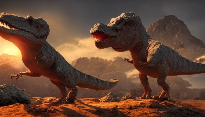 hình nền khủng long đôi cực đáng yêu