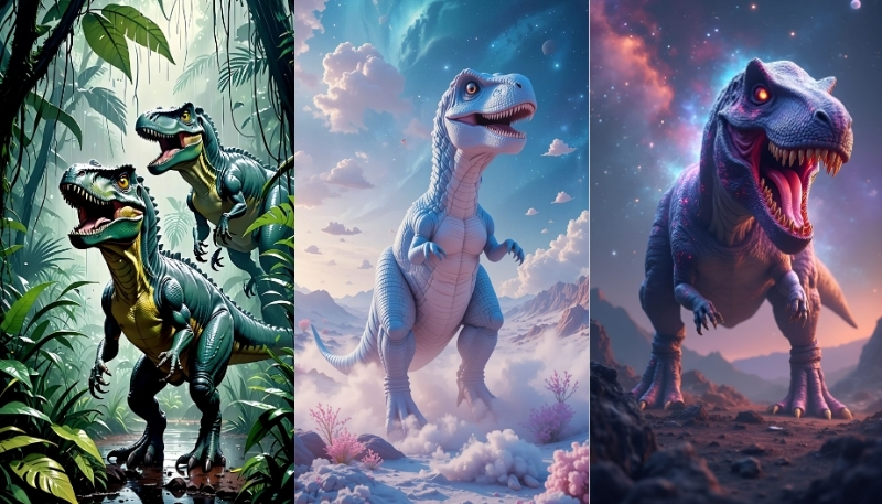 ảnh nền khủng long nghệ thuật siêu nét