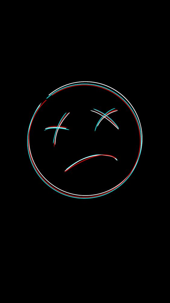 hình nền đen mặt cười