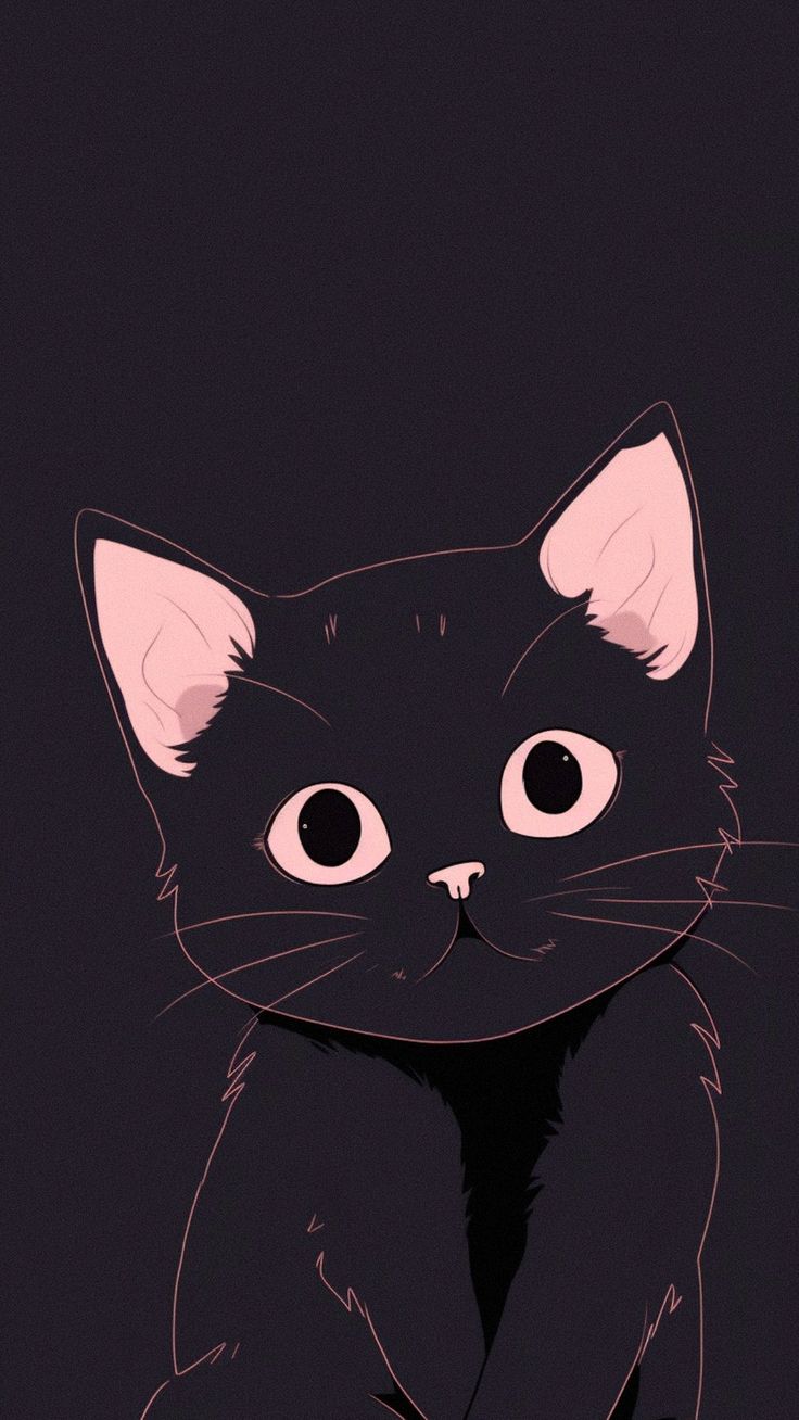 hình nền màu đen cute