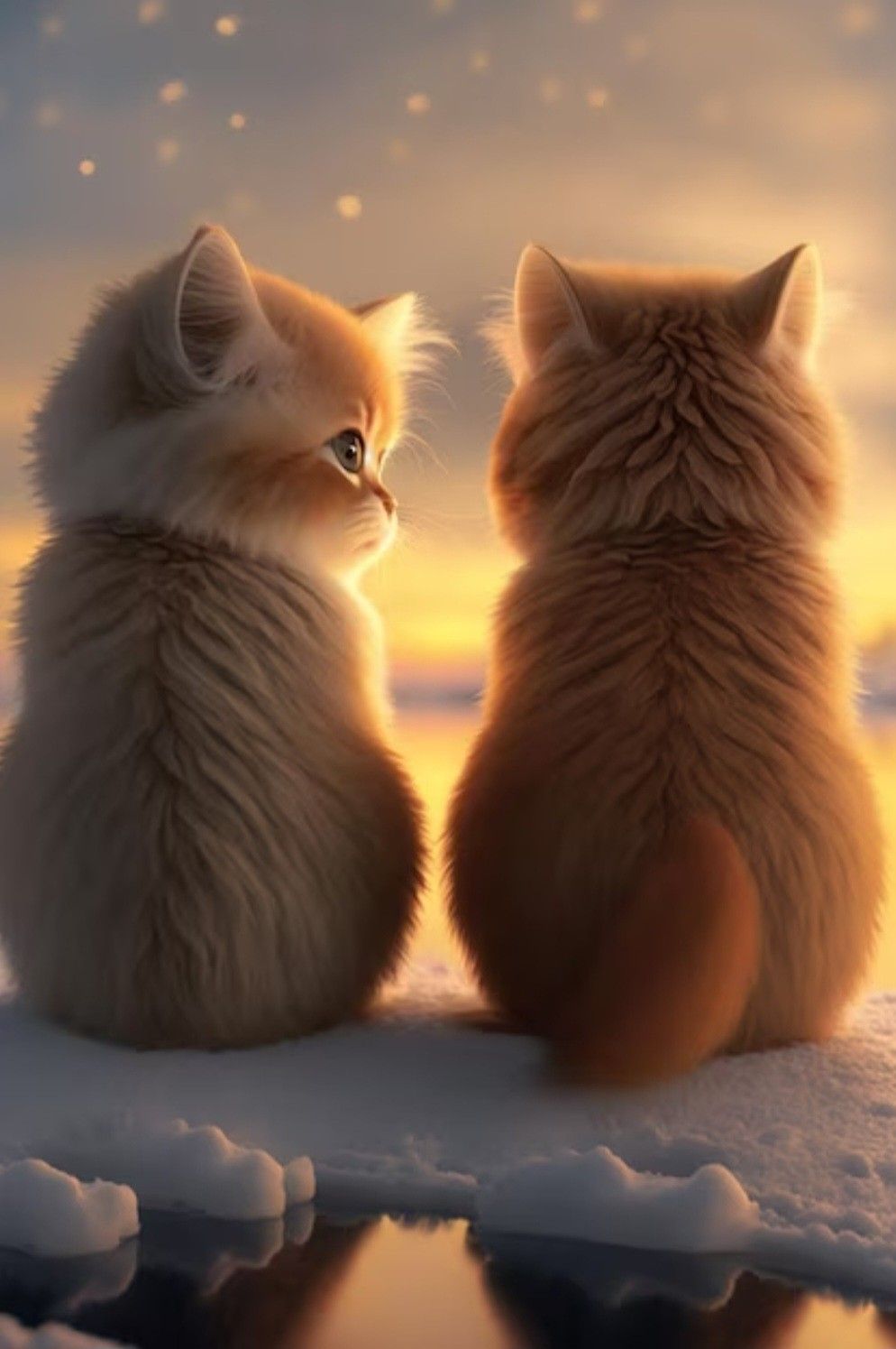 Hình nền cặp mèo, hình nền mèo đôi dễ thương