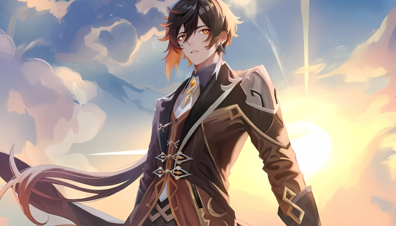 hình nền nam Genshin Impact cho máy tính