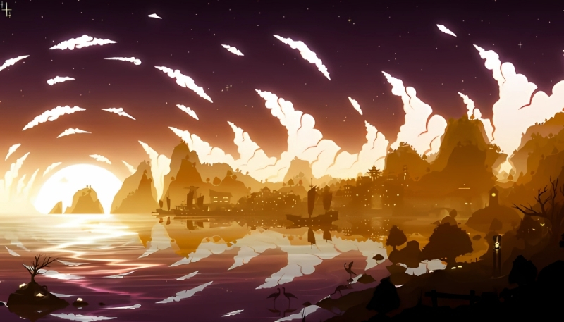 Hình nền phong cảnh Genshin Impact cực chill