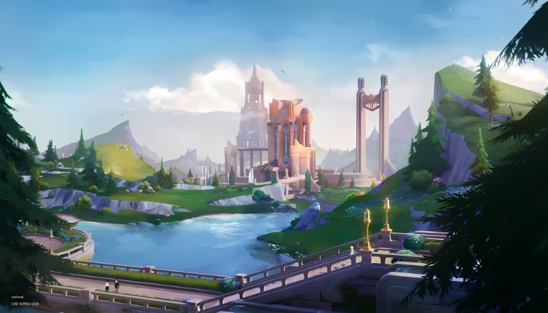 Bộ ảnh nền Genshin Impact phong cảnh 4K cực nét