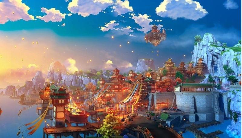 hình nền Genshin Impact phong cảnh