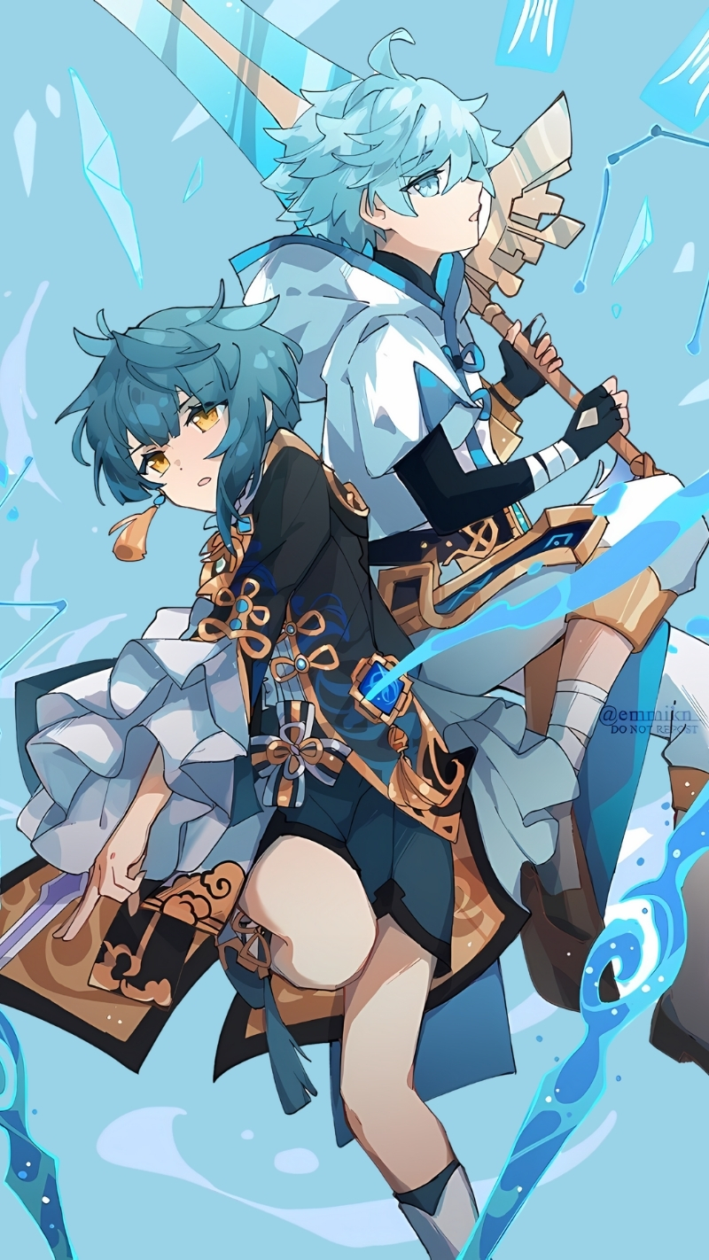 ảnh Genshin Impact fanart cặp đôi