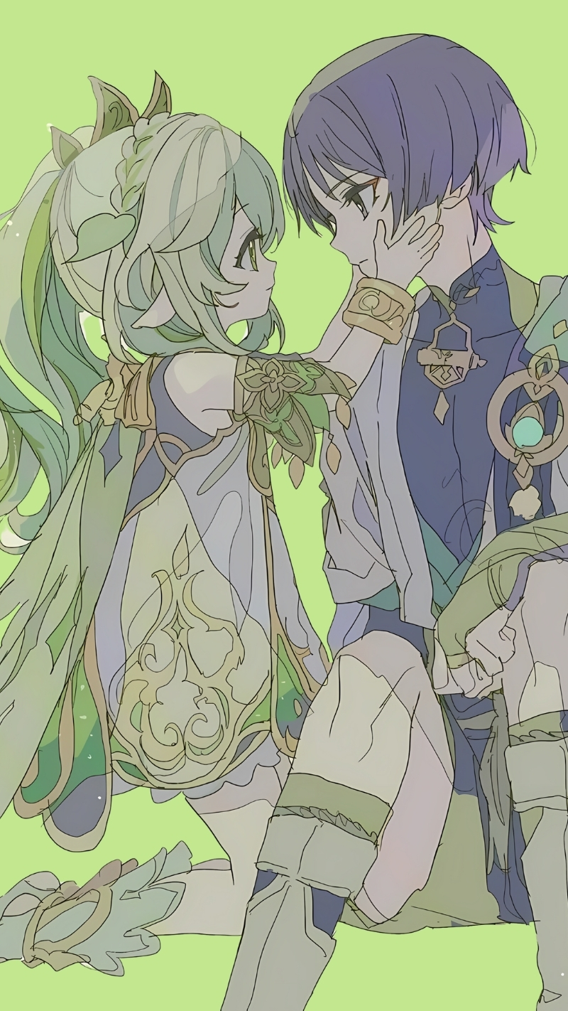 ảnh nền Genshin Impact fanart dễ thương