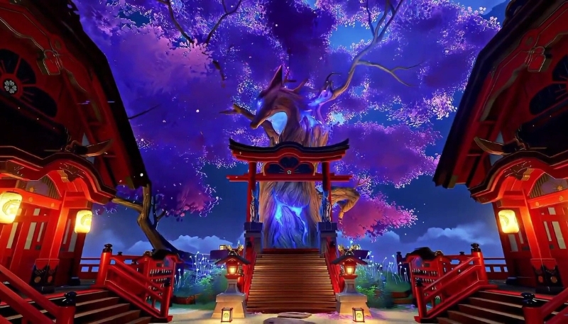 Ảnh nền Genshin Impact Liyue phong cảnh cổ kính