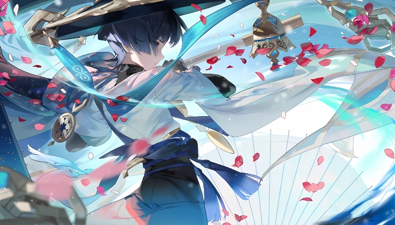 Hình nền chiến đấu Genshin Impact cực nét cho máy tính