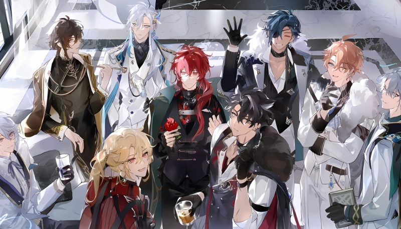 Hình nền Genshin Impact hội hợp cực vui