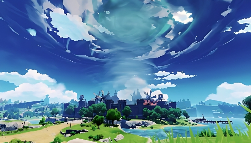 hình nền Genshin Impact phong cảnh đẹp cho desktop