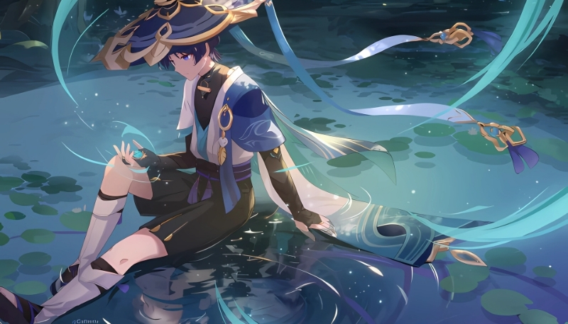 hình nền Genshin Impact 4K nhân vật lạnh lùng