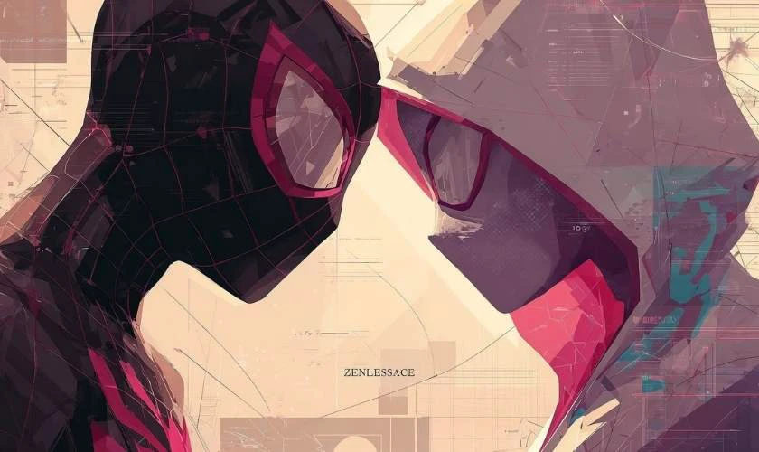 Ảnh bìa cặp đôi người nhện