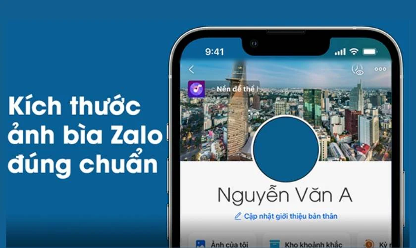 Kích thước ảnh bìa Zalo trên máy tính