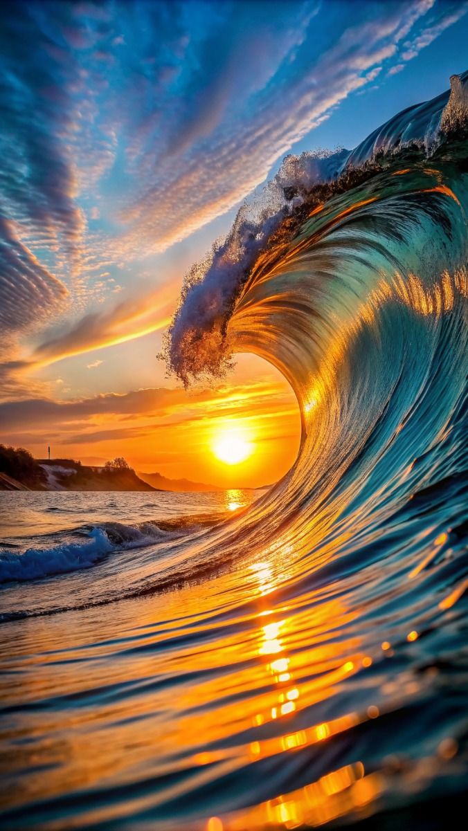 hình nền biển hoàng hôn