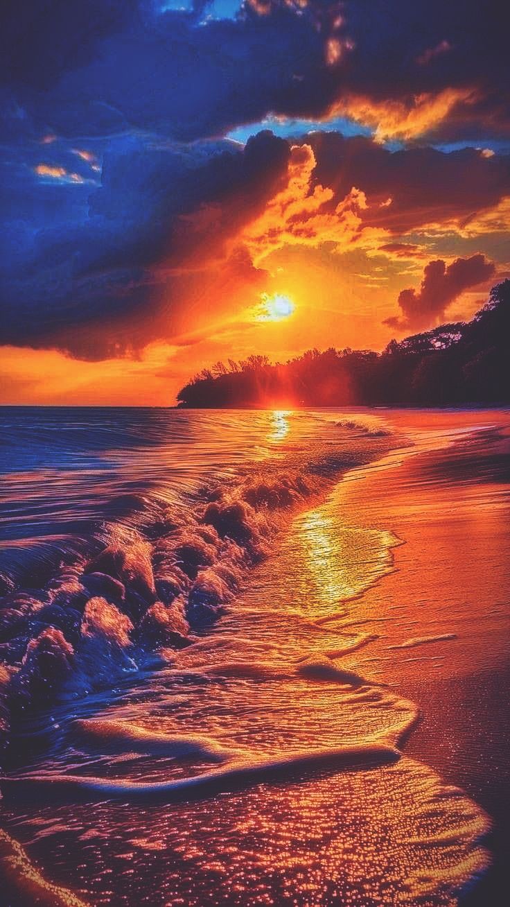 hình nền hoàng hôn đẹp cho điện thoại