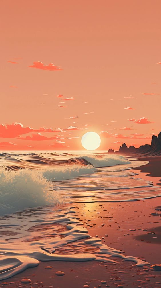 hình nền hoàng hôn anime