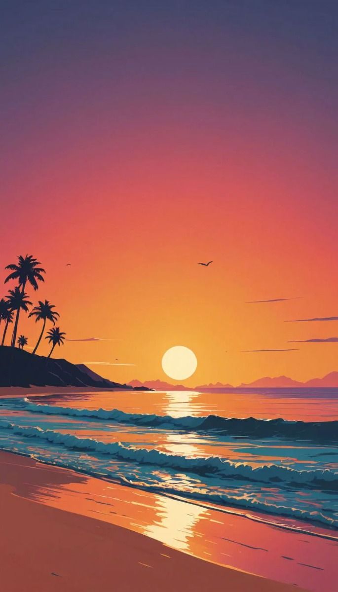 hình nền hoàng hôn anime