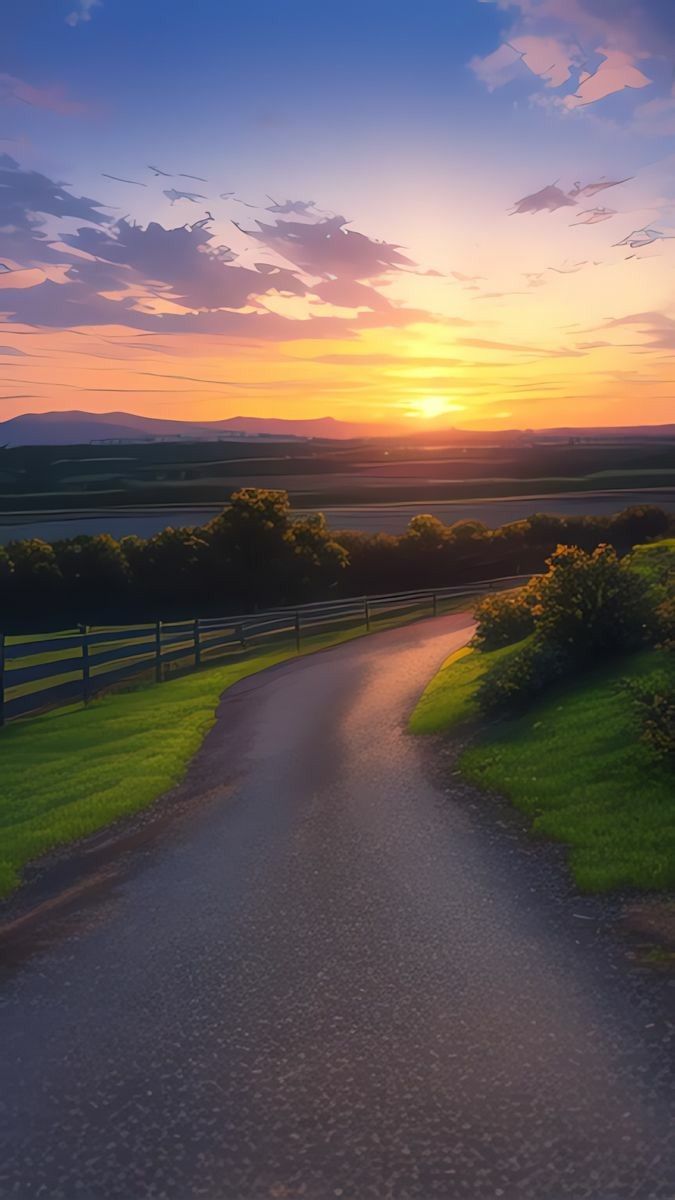 ảnh nền hoàng hôn trên núi