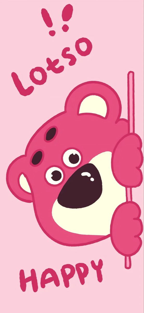 Hình nền gấu dâu cute cho điện thoại