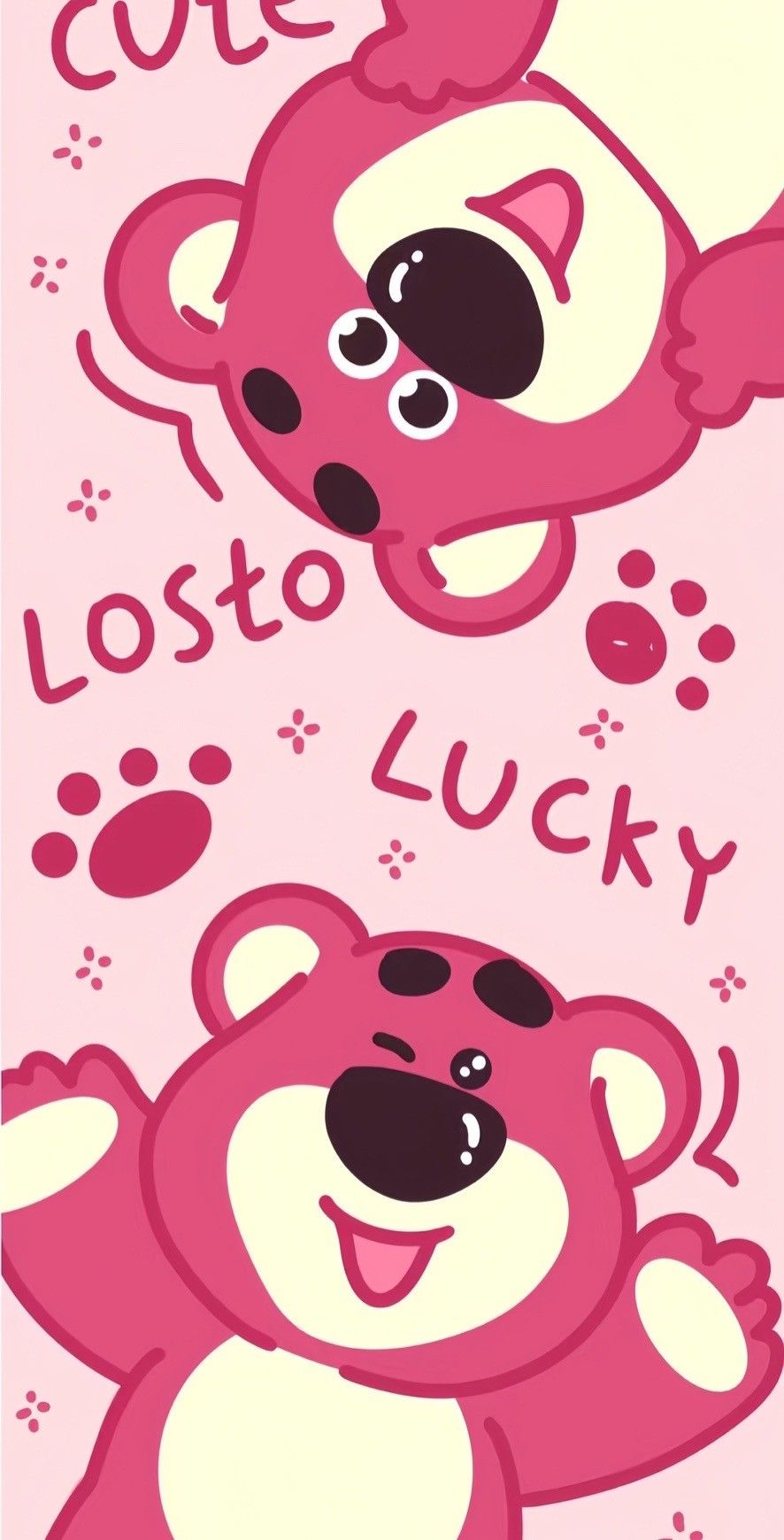Hình nền gấu dâu cute cho điện thoại