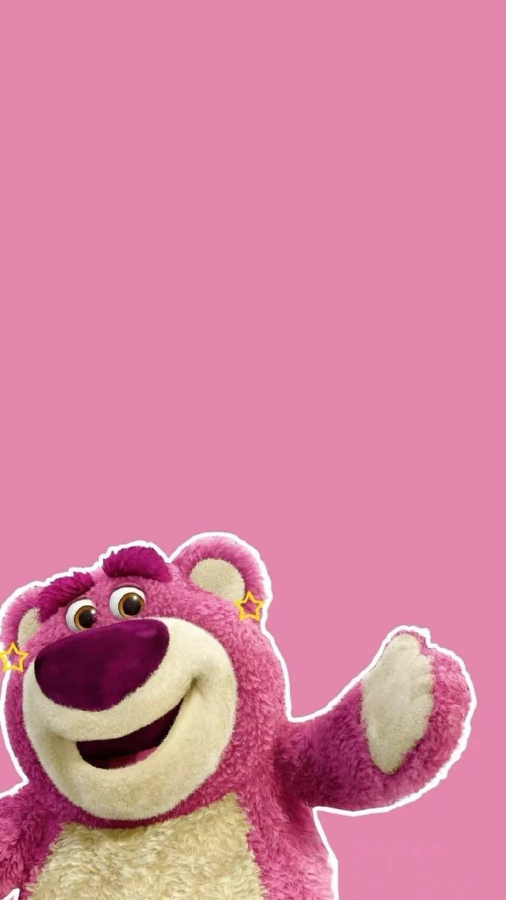 Hình nền gấu Lotso đơn giản, cute