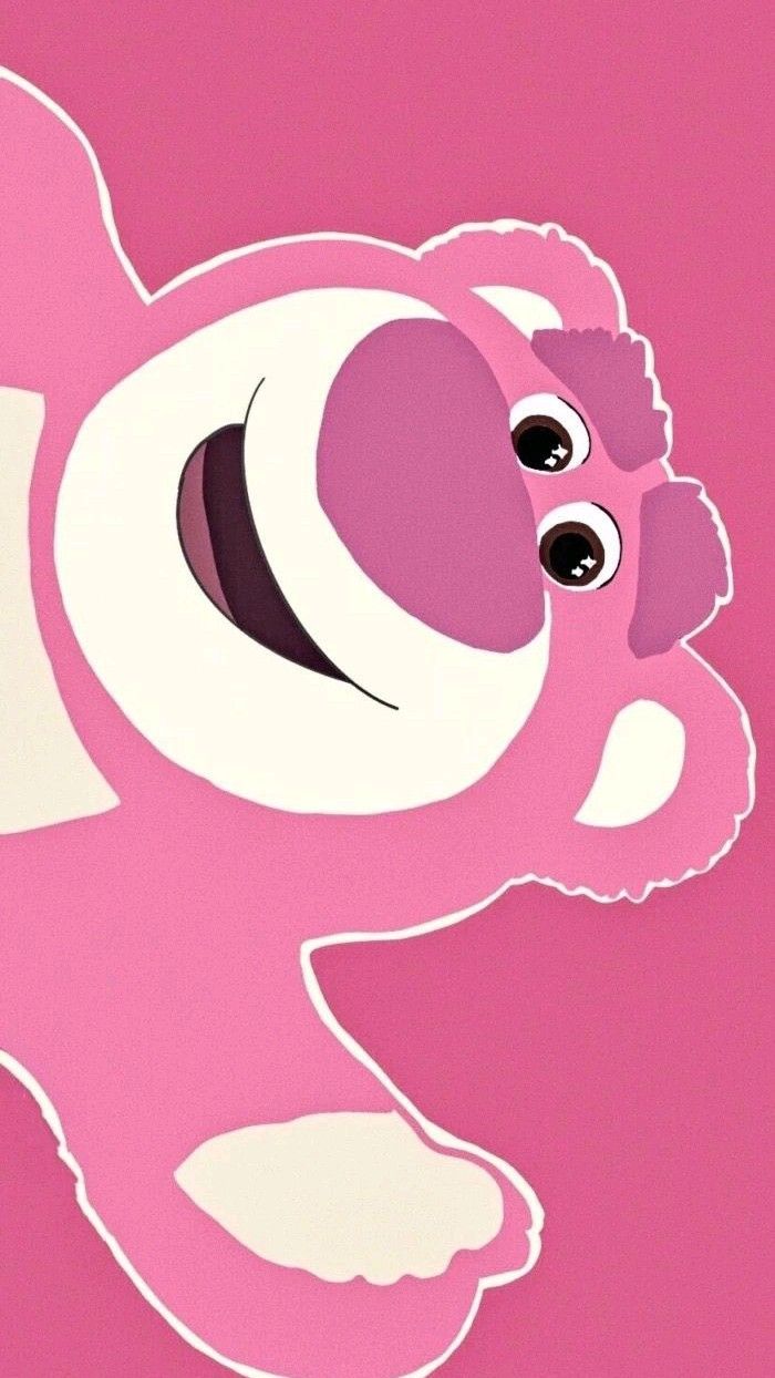 Hình nền gấu Lotso đơn giản, cute