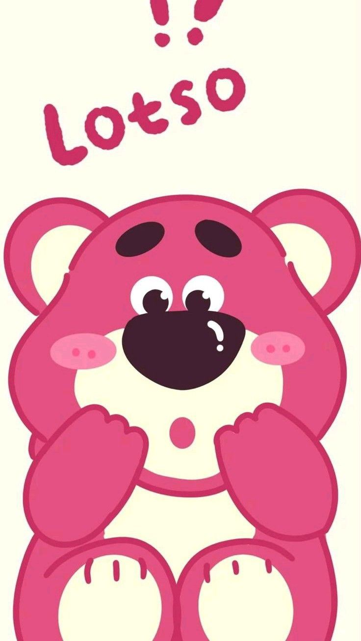 Hình nền gấu Lotso đơn giản, cute