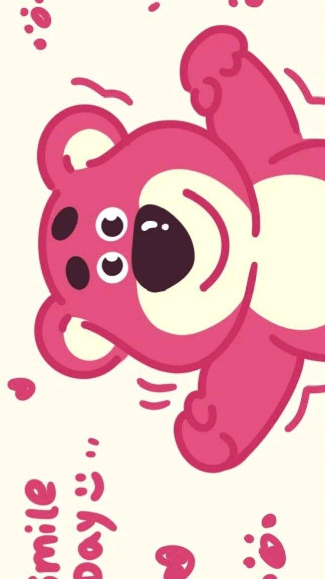 Hình nền gấu dâu cute cho điện thoại