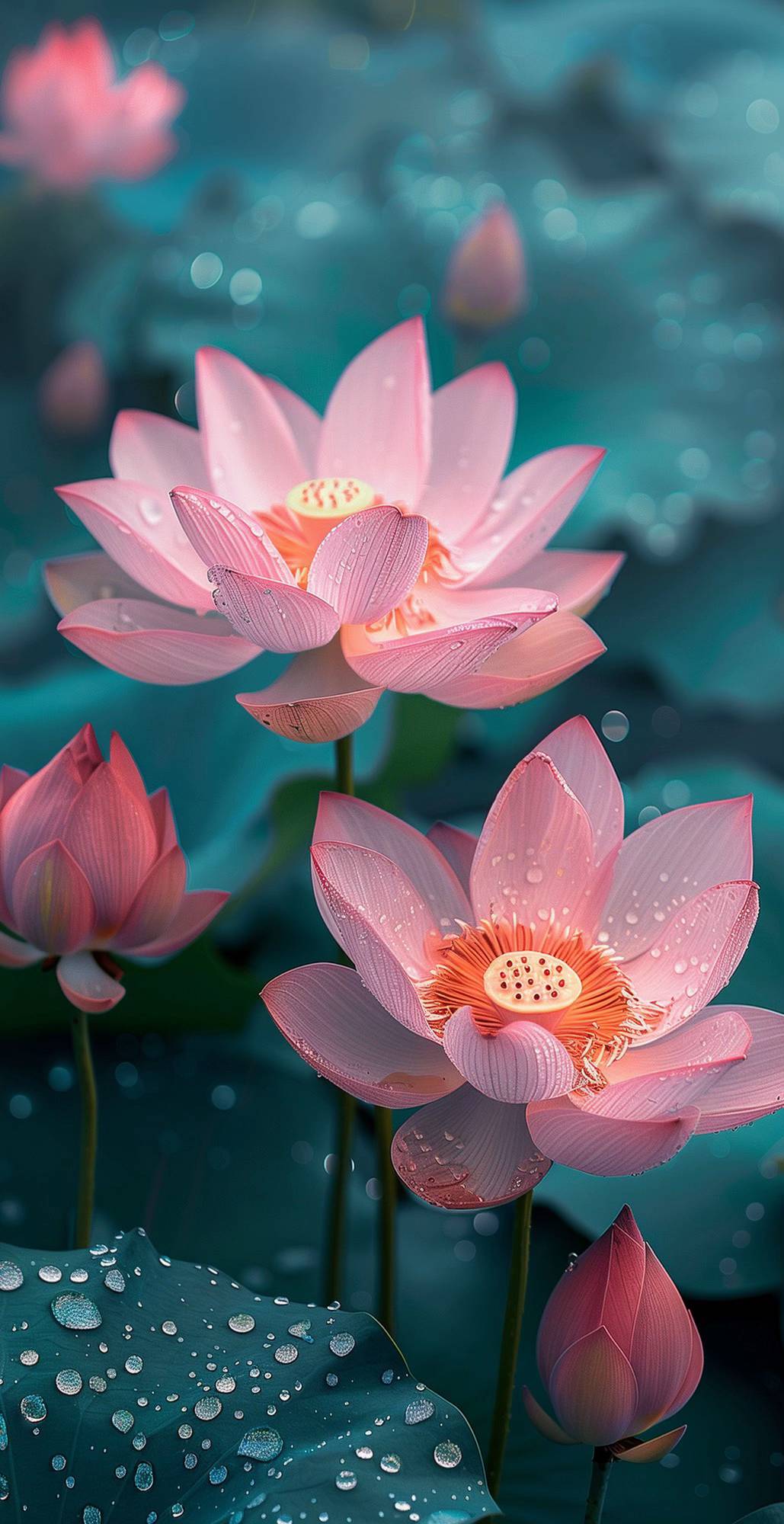 hình nền hoa sen hồng