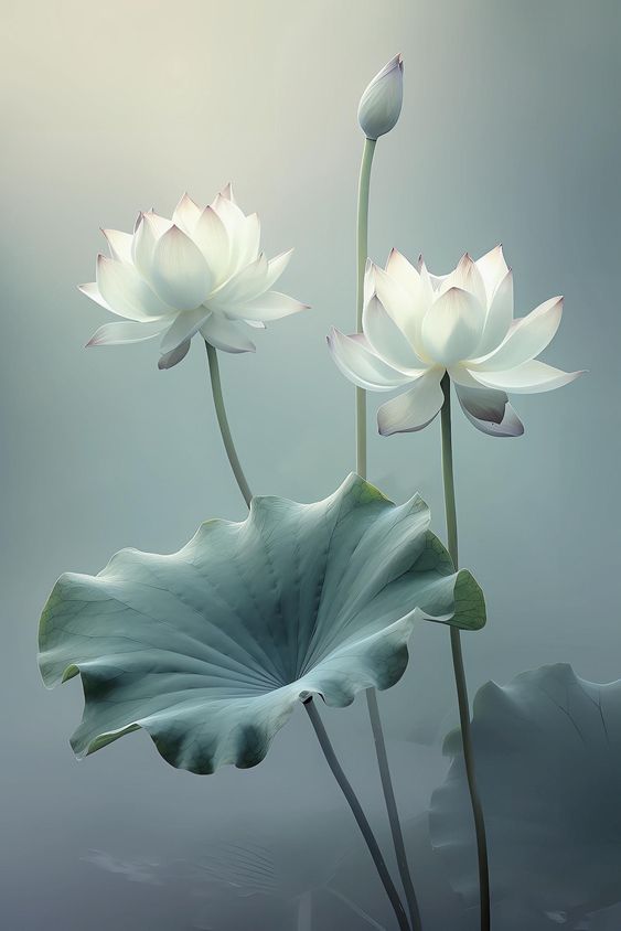 hình nền hoa sen trắng