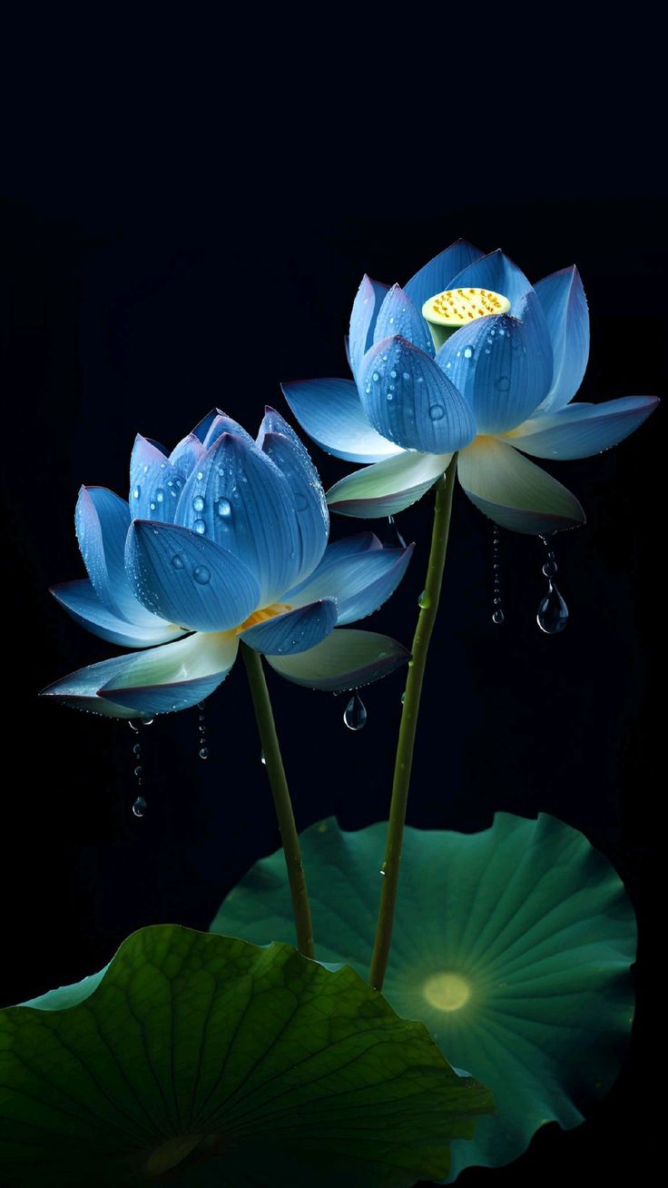 hinh-nen-hoa-sen-mau-xanh