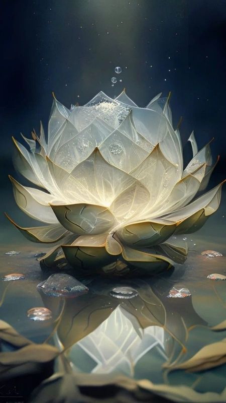 hình nền hoa sen trắng đen