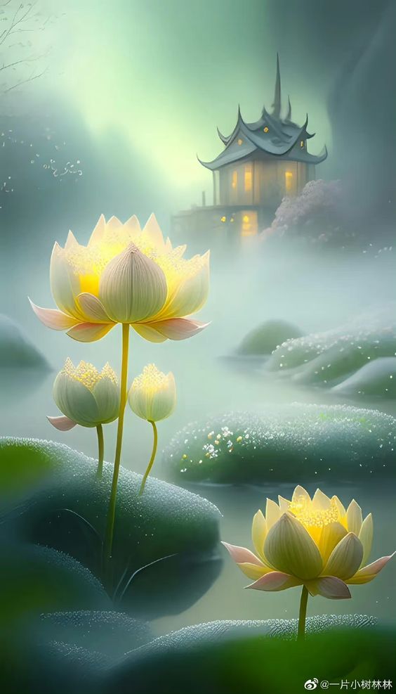 hình nền hoa sen 3d