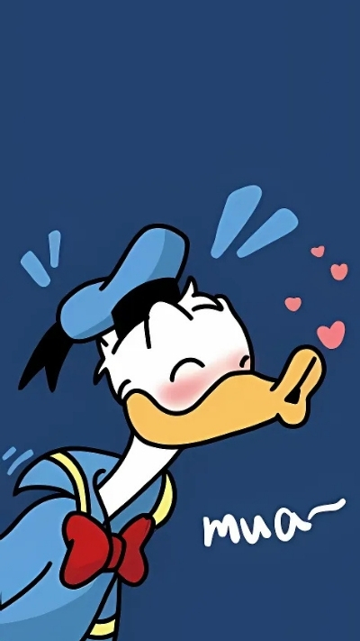 ảnh vịt donald đáng yêu làm hình nền