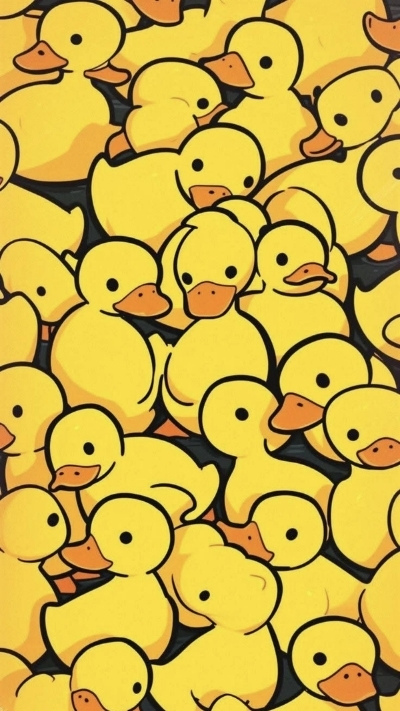 hình con vịt vàng đẹp làm nền điện thoại