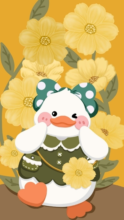 nền vịt trắng hài hước cho điện thoại cảm ứng