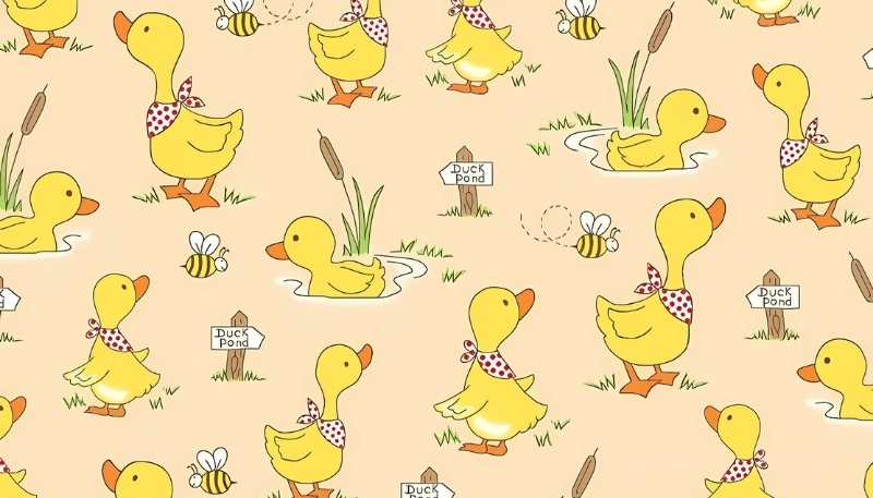 ảnh vịt vàng đáng yêu làm hình nền