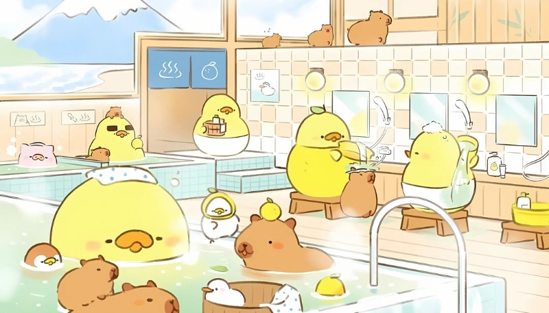 hình nền con vịt siêu cute