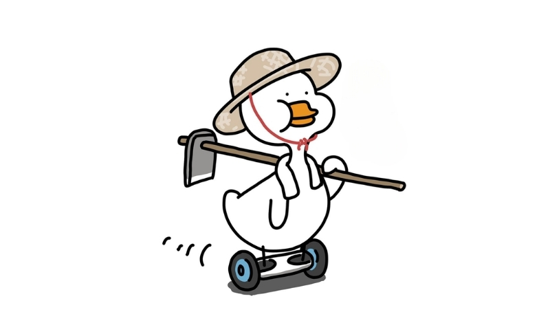 nền vịt meme hài hước đẹp 4K