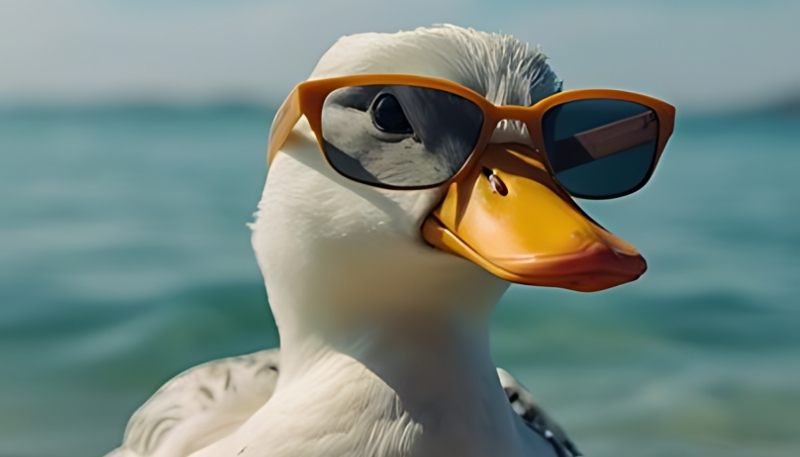 hình nền con vịt ngầu siêu chất cho máy tính