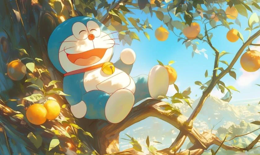 Ảnh mèo máy dễ thương anime