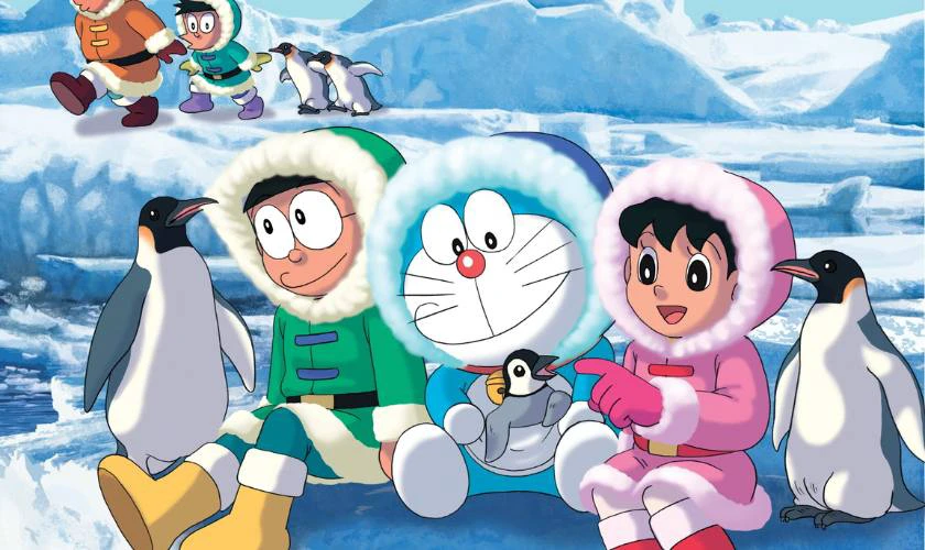 Ảnh Doremon cute vui cùng các bạn dễ thương nhất