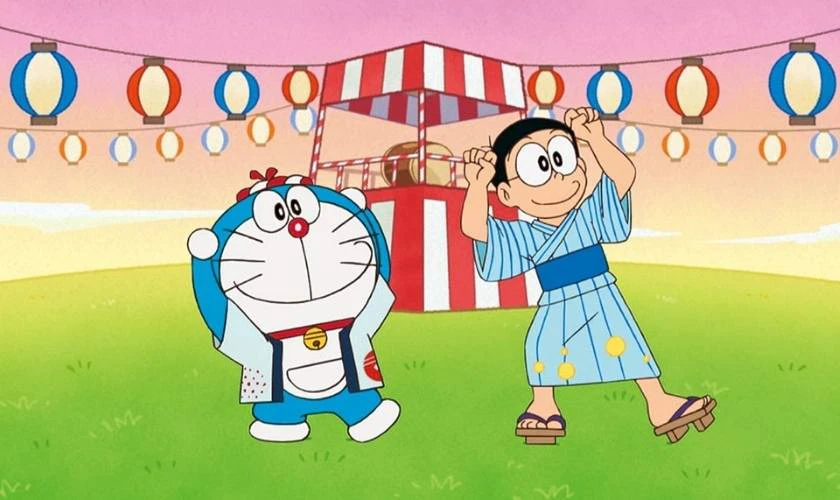 Hình nền Doremon cute mặc áo cute