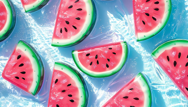 Hình nền máy tính dưa hấu 3D