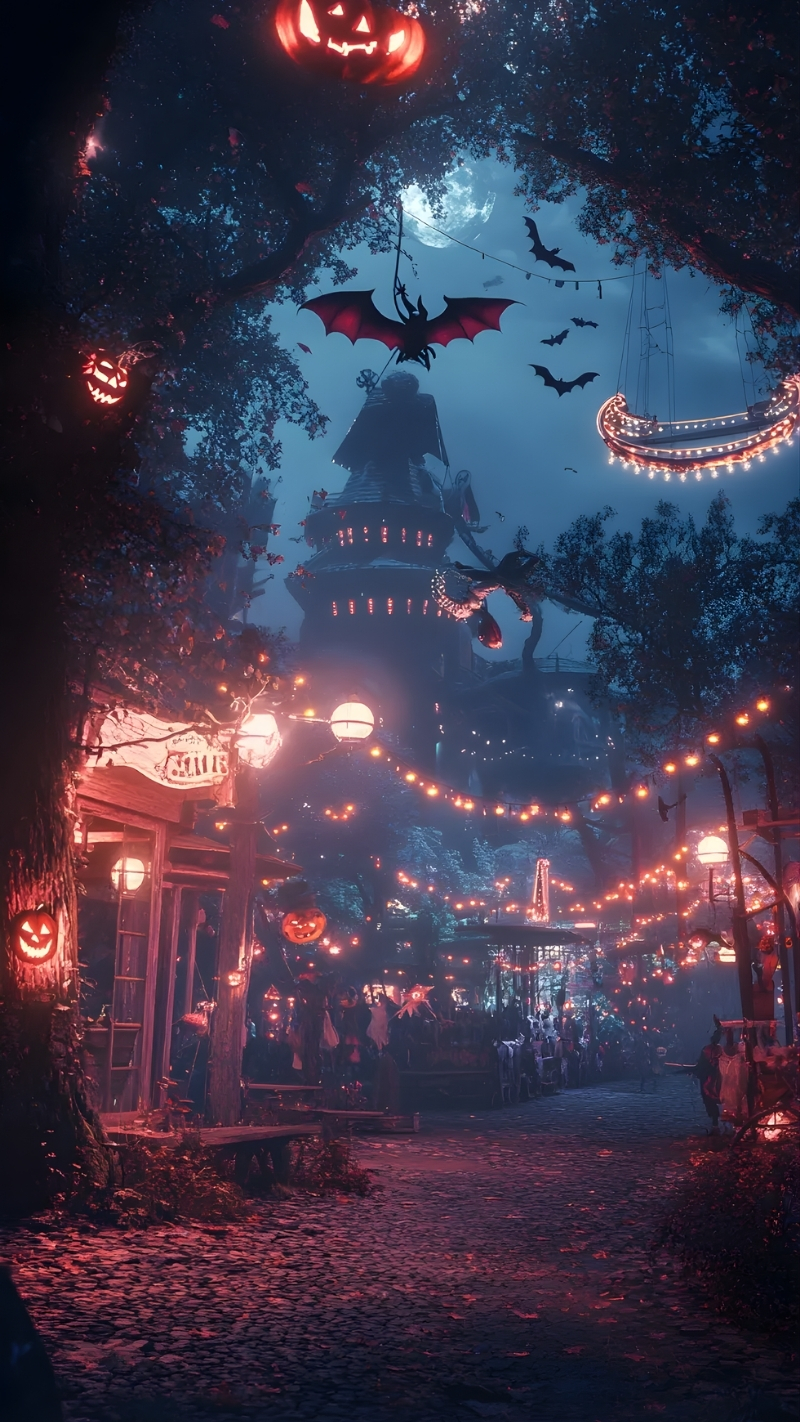 Ảnh nền Halloween dễ thương và ấn tượng cho iPhone