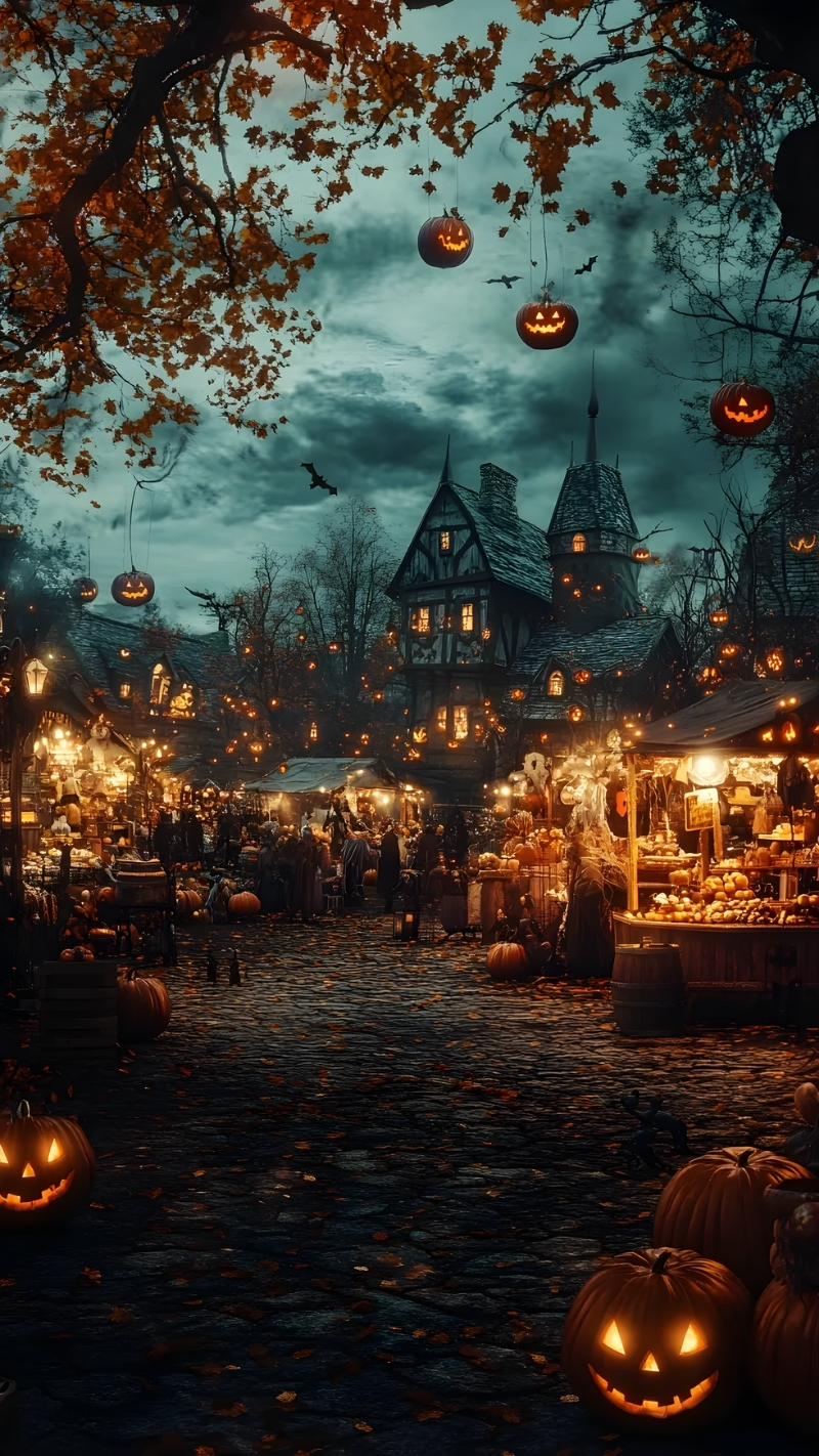 Hình ảnh Halloween đẹp lung linh cho điện thoại iPhone