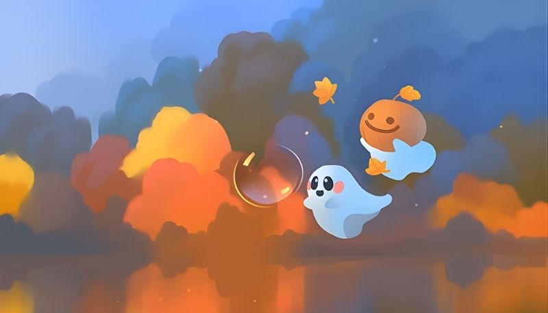 Ảnh Halloween dễ thương cho màn hình desktop