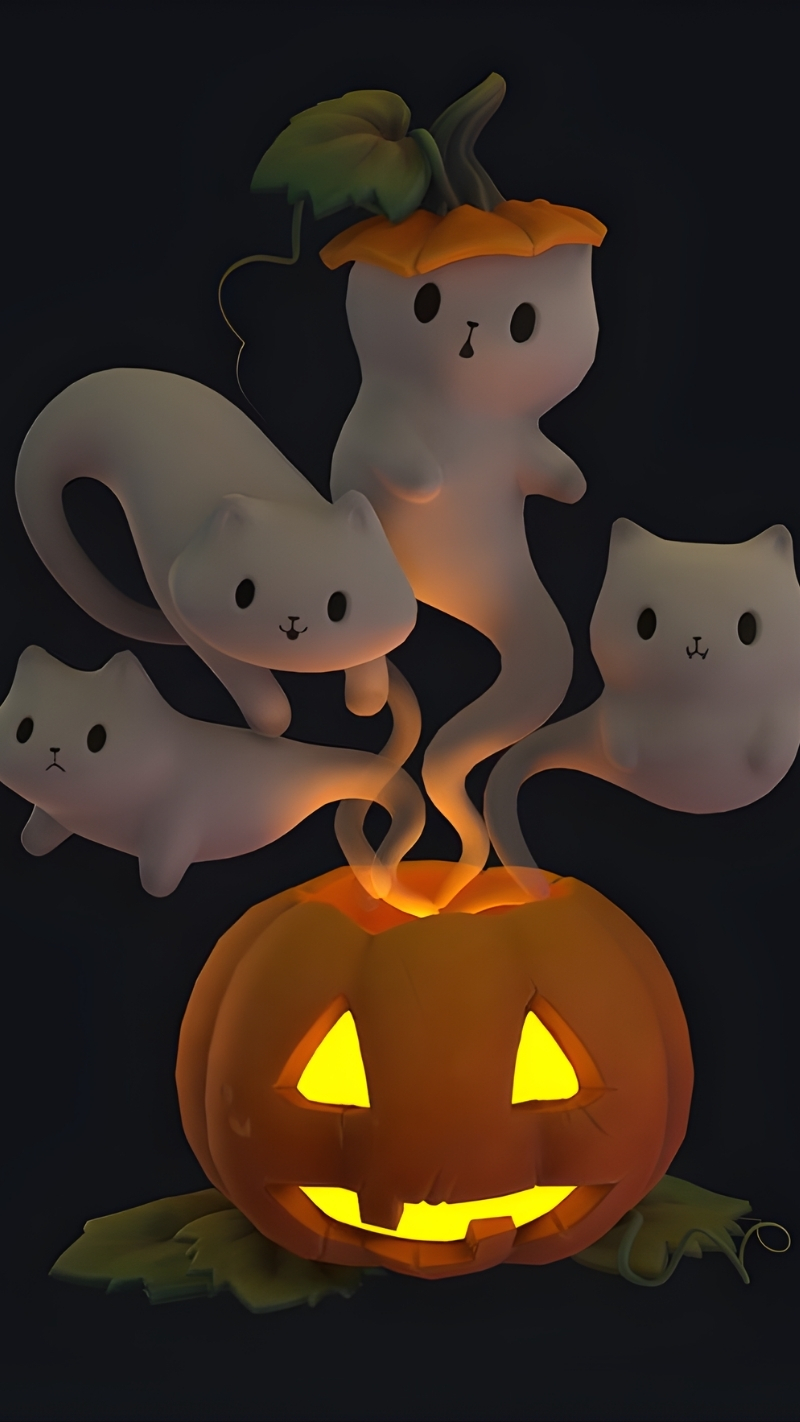 Hình nền Halloween 3D cho điện thoại sống động và ấn tượng